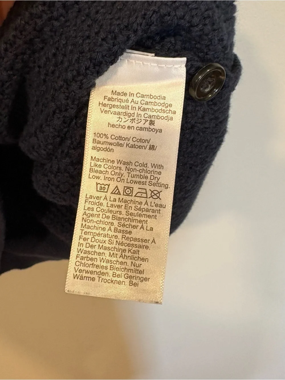 J CREW cotton knitted short sleeved sweater